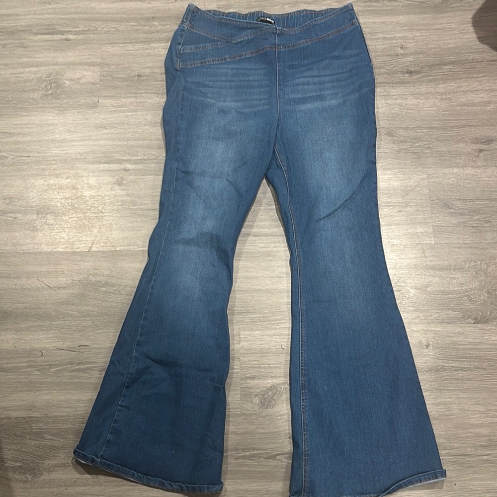 Women's Blue Flared Jeans